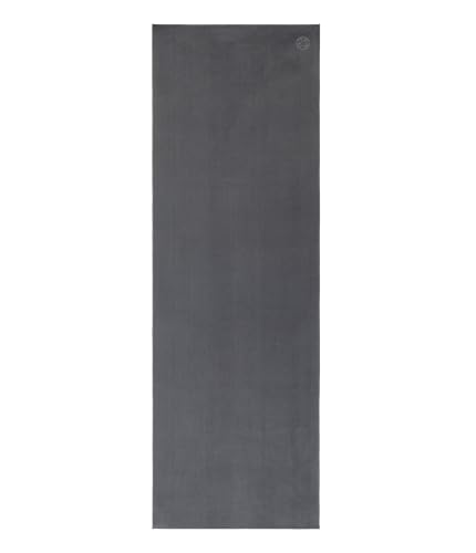 Manduka eQua Hot Yoga Mat Towel - 71" | Rapid Moisture Activated Grip | Ultra Soft Microfiber | Quick Dry | Lightweight, Travel Friendly Mat Layer | 71 x 24 inches | Thunder