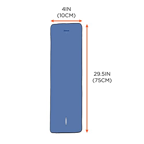 Ergodyne Chill Its 6603 Cooling Neck Wrap, Long Lasting Cooling Relief,Blue 4" x 29-1/2"