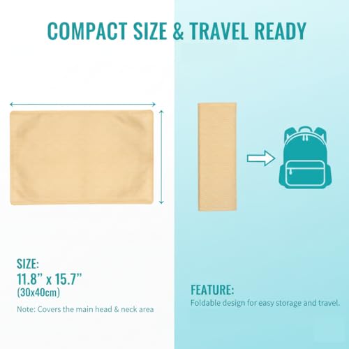 Cooling Gel Pad for Sleep, Instant Relief for Hot Flashes, Night Sweats - Cold Compress Comfort Pillow Cooler for Adults