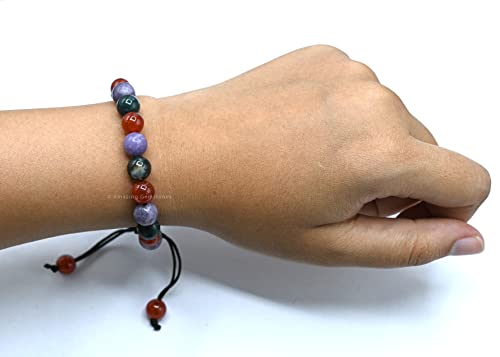 Amazing Gemstone Bracelet for Menopause - Bloodstone Lepidolite Carnelian Bracelet Set for Men Women Healing Calming Anxiety Stress Relief Gifts Pulseras Para Hombres Mujer Stocking Stuffers