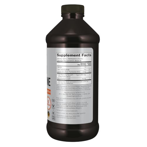 NOW Sports, L-Carnitine Liquid 1,000 mg, Citrus, 16 fl. oz