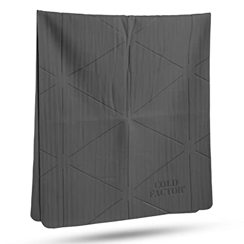 Instant PVA Cooling Towels, Cooling Neck Wraps, Gray, 1 Pack | 5 Hours of Cooling, UPF 50+, Soft Cooling Towels for Neck and Face, Machine Washable, Ideal for Sports & Workouts, 13"x29.5"