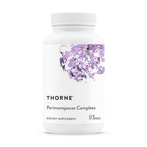 THORNE Perimenopoz Komple, EstroG-100, Şerbetçi Otu ve Aktif B6, 60 Kapsül | Rahat Uyku ve Ruh Hali Dengesini Destekler, Sıcak Basmaları, Gece Terlemeleri ve Vajinal Kuruluktan Kurtulur*, Spor İçin NSF Sertifikalı