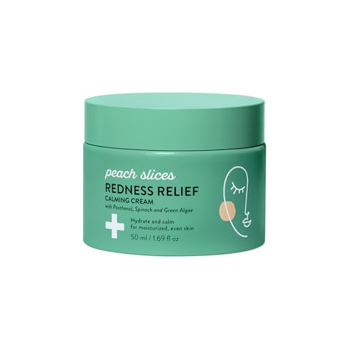 Şeftali Dilimleri - Kızarıklık Giderici Yatıştırıcı Krem (50 gr) - Nemlendirir ve Yatıştırıcı - Nemlendirilmiş, Eşit Cilt Tonu - Panthenol, Ispanak, Yeşil Alg ve Zerdeçal - Vegan, Hayvanlar Üzerinde Test Edilmemiş, Kore Cilt Bakımı ve Güzellik Ürünü
