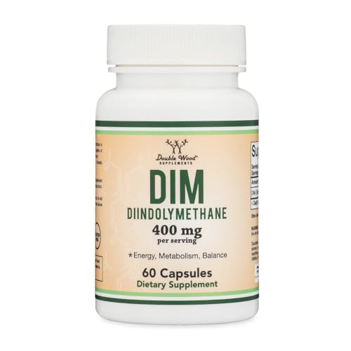 DIM 400mg, Estrogen Balance + Clear Skin, Women + Men, 60 Capsules