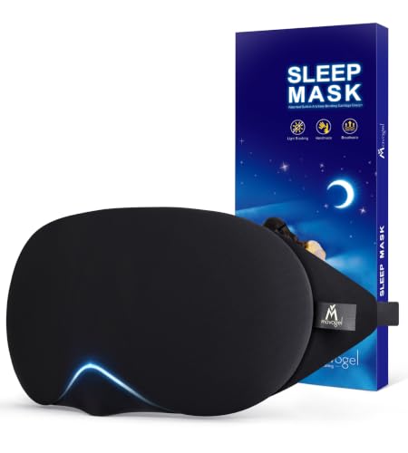 Mavogel Cotton Sleep Eye Mask, Light Blocking with Adjustable Nose Bridge