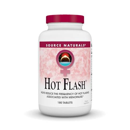 Source Naturals Hot Flash, 180 Tablets | Helps Reduce The Frequency of Hot Flashes Associated with Menopause | Non-GMO Soy*