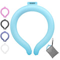 Neck Cooling Tube(with Cooler Bag), hot Weather Reusable Long-Lasting Cooling Relief Cooler, Suitable for Men and Women Outdoor and Indoor, Sports, Travel use(Blue)