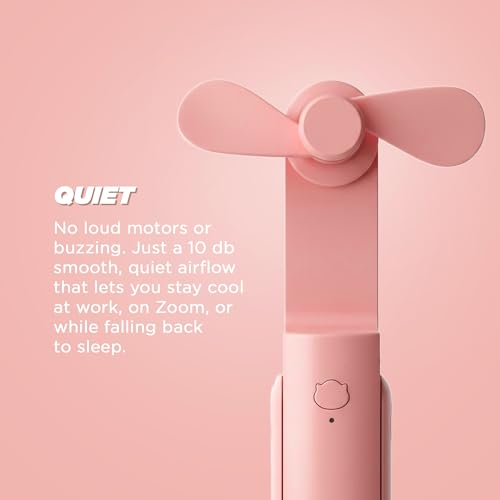 Hot Flash Relief Fan for Women – Portable Stylish Mini Fan for Menopause, Perimenopause, Night Sweats – USB Rechargeable, Quiet, Portable Cooling Device for Purse, Travel, Summer, Gifts, Festivals