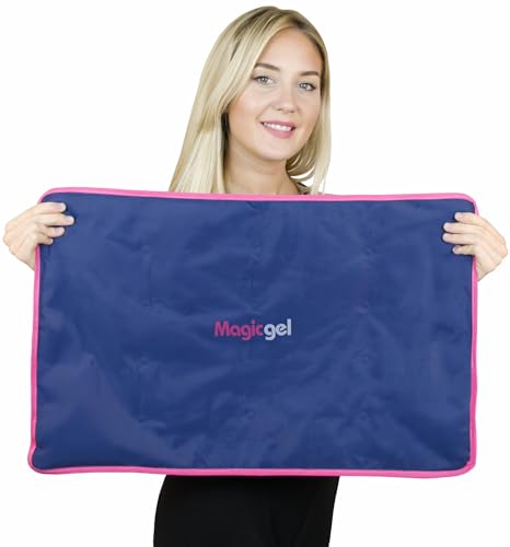 Extra Large & Reusable Ice Pack (15 x 23.5 inches, XL) for Maximum Back and Full Body Pain Relief from Injuries, Swelling, Bruises, Sprains | Ice Blanket for Sleeping & Physical Therapy | By Magic Gel