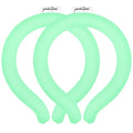 2PCS Neck CoolingTube, Reusable Ice Coolers Wearable Body CoolingProducts, Neck Coolers for HotWeather Relief for Hot Flashes and Summer (Green*2)