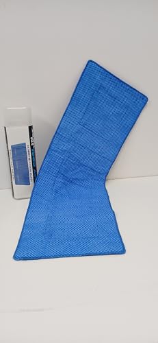 ICE Towel with 3 Ice Pockets. Goes on Cold & Melting Ice Keeps it Cold. Cools Down to 37 Degrees. Gets 35 Degrees Colder Than Competitors! Prevent Heat Stroke-Hot Flash-MS-Migraine.