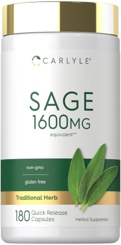 Carlyle Sage Supplement | 180 Capsules | High Potency | for Women and Men