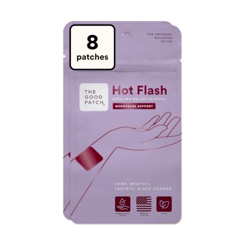 The Good Patch Hot Flash Hemp Cooling Patches (8 Total Patches)
