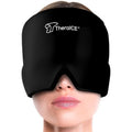 TheraICE Migraine Relief Cap, Headache Hat Ice Pack Mask, Cooling Head Wrap | Soothing Cold Compress Gel for Sinus Tension, Stress, Hangover and Puffy Eyes, a Great Birthday Gift for Mom or Her