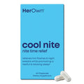 Her Own Cool Nite, Night Time Relief, Female Hormone Balance Capsules for Night Sweats, Hot Flashes & Mood Swings with Kudzu & Black Cohosh, 60 Count