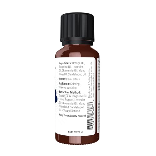 NOW Essential Oils, Peaceful Sleep Oil Blend, Sleep Blend, 1 fl. oz