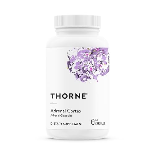 THORNE Adrenal Korteks, Sığır Adrenal Bezi Takviyesi, 60 Kapsül