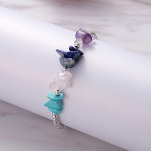 Ukodnus Menopause Bracelet for Women, Hot Flashes Relief Hormone Balance Jewelry, Mood Swings Stress Sleep Support, Menopause Gift Self Care Wellness Bracelet