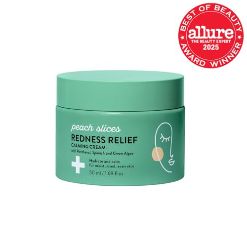 Şeftali Dilimleri - Kızarıklık Giderici Yatıştırıcı Krem (50 gr) - Nemlendirir ve Yatıştırıcı - Nemlendirilmiş, Eşit Cilt Tonu - Panthenol, Ispanak, Yeşil Alg ve Zerdeçal - Vegan, Hayvanlar Üzerinde Test Edilmemiş, Kore Cilt Bakımı ve Güzellik Ürünü