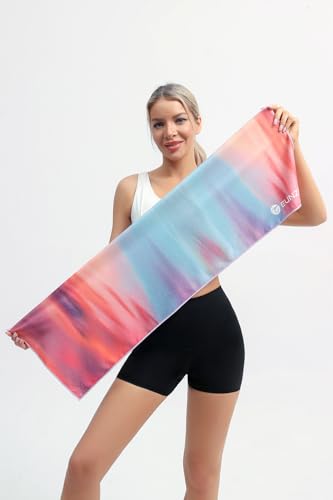 Eunzel Cooling Towel, Ice Towel for Neck, Soft Microfiber Chilly Towel Stay Cool for Sports, Yoga, Running, Gym, Workout, Biking, Camping & Outdoor Activities 40"x12"