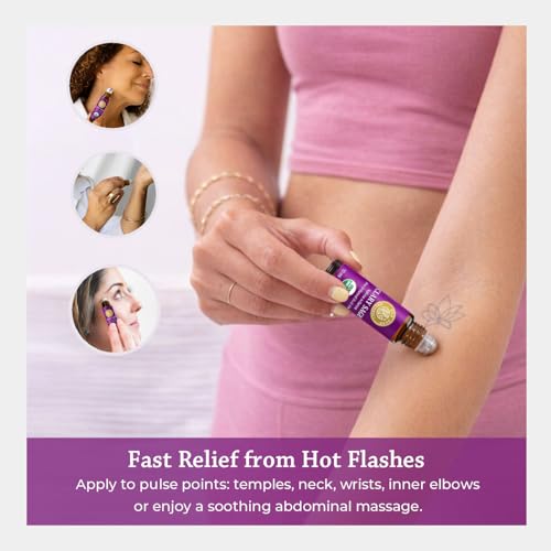 Silk Organic Clary Sage Essential Oil Women’s Roll-On, USDA Certified