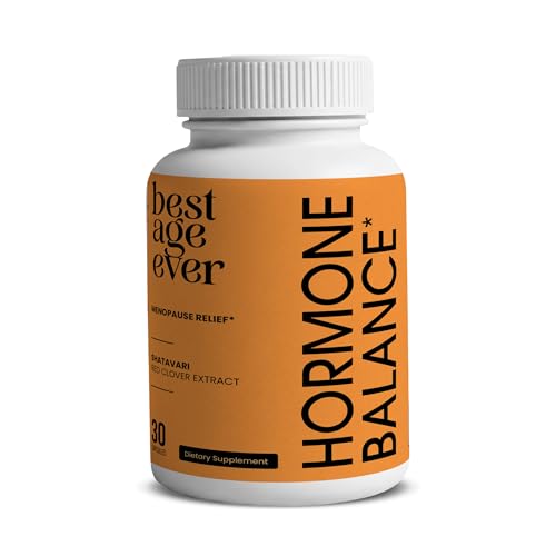 Hormone Balance from Best Age Ever, Menopause Relief Supplement with Shatavari, Red Clover, DIM, and Calcium D-Glucarate, Daily Support for Hot Flashes and Night Sweats