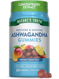 Nature's Truth Ashwagandha Gummies | 60 Count | Tropical Flavor