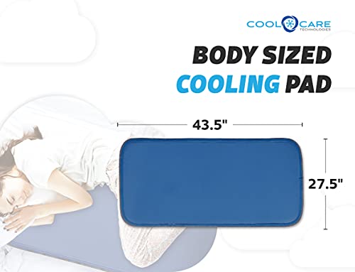 Cool Care Technologies Cooling Pad for Bed - Pressure Activated Gel Provides Instant Relief - Ideal for Fevers, Hot Flashes, Night Sweats