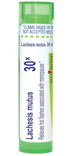 Boiron Lachesis Mutus 30X for Hot Flashes from Menopause - 80 Pellets