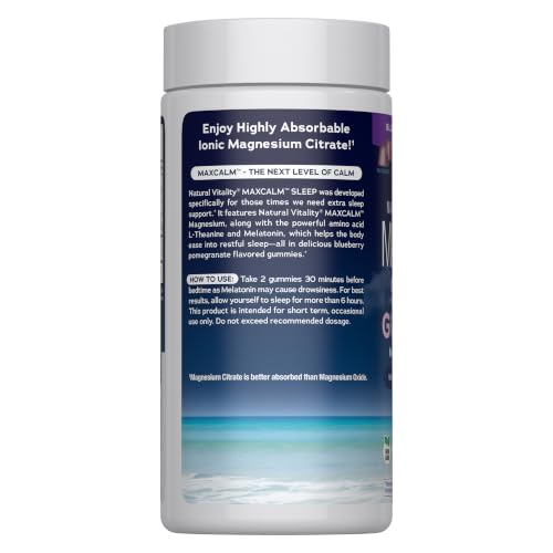 Natural Vitality Sleep Gummies | Magnesium, Melatonin & L-Theanine Formula