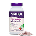 Natrol Melatonin 1 mg Fast Dissolve Tablets, Strawberry, 90 Count