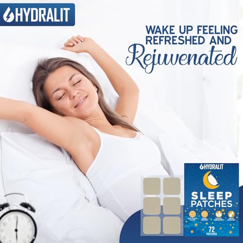Sleep Patches for Adults Extra Strength Sleeping Aid Patch Melatonin Restful Nights Time-Released Formula Skin Jet Lag Travel Friendly Last All Night Men and Women Better Morning 72 Pack