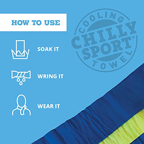 FROGG TOGGS Chilly Sport Cooling Neck Wrap & Head Band | UPF 50 sun protection, reflective details, shields you from harmful UV rays, powerful cooling technology
