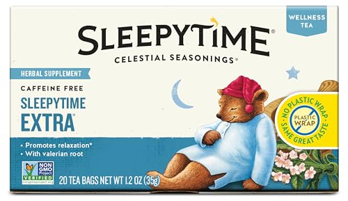 Celestial Seasonings Sleepytime Ekstra Bitki Çayı, 20 Poşet Çay Kutusu