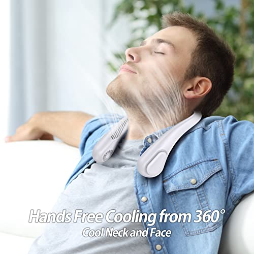 AMACOOL Bladeless Neck Fan, Mothers Day Gifts for Mom, Gifts for Father Dad Husband, Rechargeable Wearable Fan for Men Women Hot Flashes Relief Travel Outdoor Sports Golf Cruise Essentials 2026