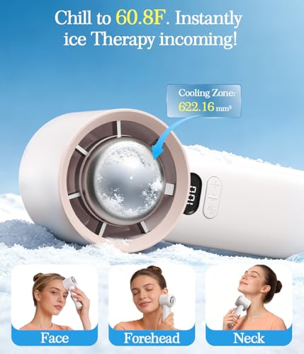 Portable Turbo Fan Handheld with Ice Cooler, White | 5 Gear Wind, 4000mAh Rechargeable, Type-C, Up to 12 Working Hours, LED Display