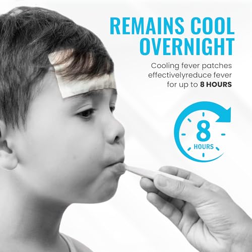 Cooling Patch for Kids & Adult - 8 Hours Cooling Comfort, 15 Pack | Non-Medicated Cold Patches with Skin-Friendly Materials, Cut-to-Fit Design, FSA-HSA Eligible, Portable and Ready to Use