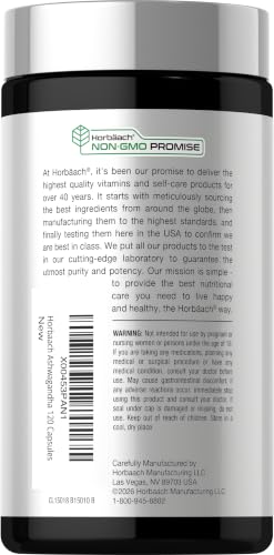 Horbäach Ashwagandha Supplement | Max Strength | 120 Capsules