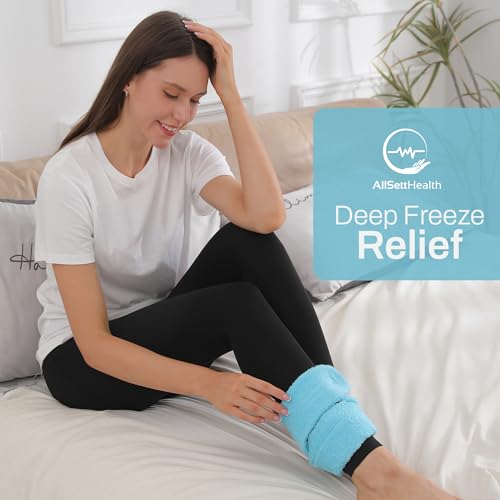Ice Pack for Neck and Shoulders, Neck Ice Pack Wrap with 2 Reusable Packs | Cold Pack for Neck, Freezable Cooling Wrap, Post Surgery Tonsillectomy Recovery, Soft Plush Towel