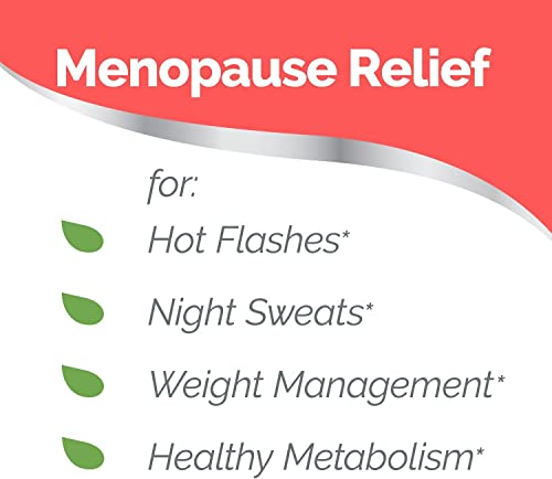 Estroven Weight Management for Menopause Relief Supplement for Women, 60 Ct | Hormone-free Drug-free, Hot Flash & Night Sweat Relief*, Black Cohosh, Perimenopause Pre-menopause Support, 1 Capsule Daily