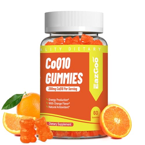 CoQ10 Gummies 200mg, Vegan Supplement for Adults (60 Gummies)
