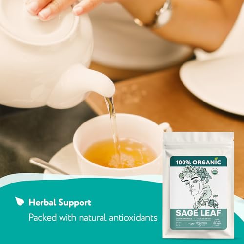 Sage Tea Organic 3 oz. - Sage Leaves – Salvia Tea for Focus and Clarity