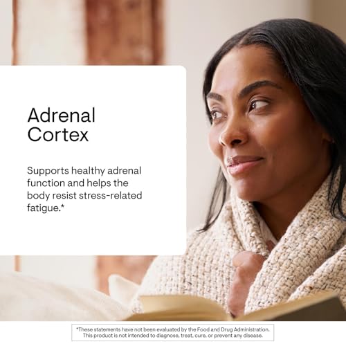 THORNE Adrenal Korteks, Sığır Adrenal Bezi Takviyesi, 60 Kapsül