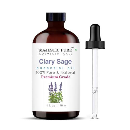 Majestic Pure Clary Sage Essential Oil for Diffuser - 4 Fl Oz