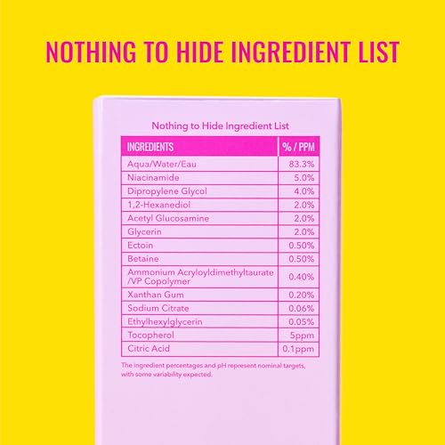 Good Molecules 5% Niacinamide Serum with Ectoin, Pore Serum, 1 fl oz