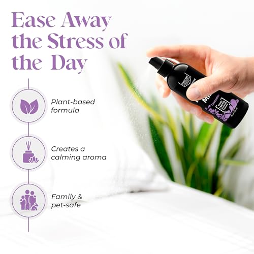 Aromasong Lavender Pillow Spray for Sleeping - All Natural Calming Linen & Bedtime Sleep Mist for Deep Sleep - Pillow Spray Aromatherapy with Botanical Essential Oils for Relaxing Stress