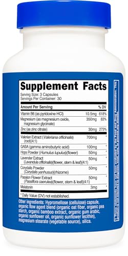 Nutricost Sleep Aid Complex 1330mg Serving (90 Capsules) - 30 Servings