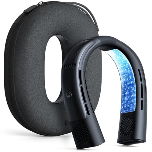 TORRAS COOLiFY 2S Lite Neck Air Conditioner | Neck Fan, Lightweight & Comfortable, Hands-Free Wearable AC for Commute, Work, Travel. Black