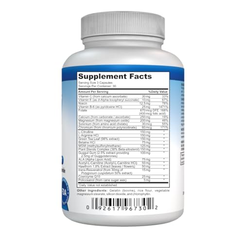 NutraPro Healthy Heart - Heart Health Supplements. Artery Cleanse & Protect .Supports Healthy Cholesterol and Triglyceride. GMP Certified.